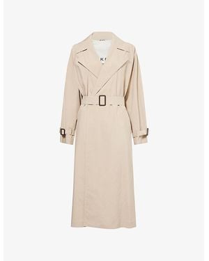 Weekend by Maxmara Fatto Belted Woven Trench Coat - Natural