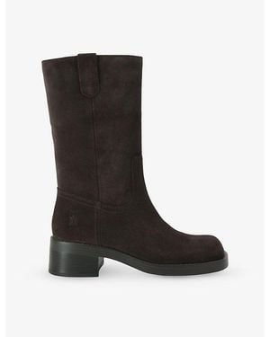 KG by Kurt Geiger Stint Suede Boots - Black
