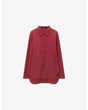 JOSEPH Joe Long-Sleeved Silk Blouse - Red