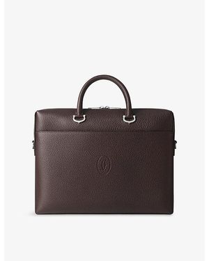 Cartier Must De Leather Briefcase - Brown