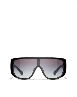 CHANEL Shield Sunglasses - Black