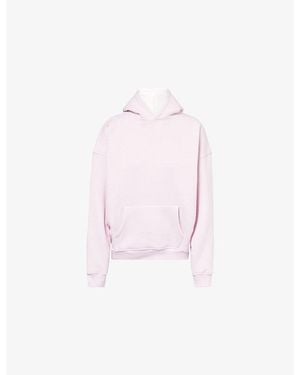 Sisters & Seekers Trademark Embossed-Logo Cotton-Jersey Hoody - Pink
