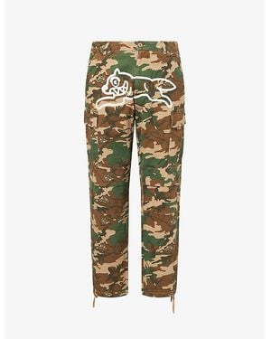 ICECREAM Running Dog Denim Cargo Pants - Green