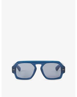 JOSEPH Talba Aviator Acetate Sunglasses - Blue