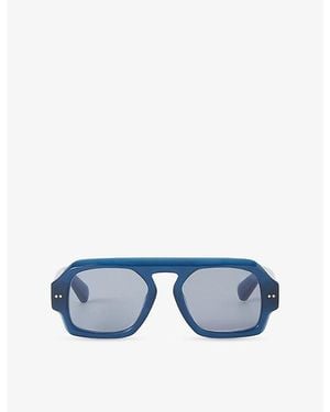 JOSEPH Talba Aviator Acetate Sunglasses - Blue