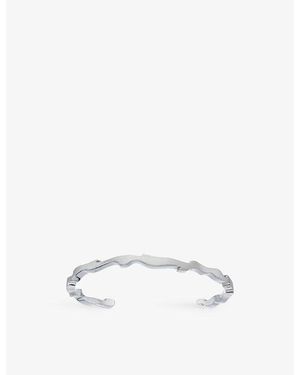 La Maison Du Couturier Camo 925 Sunlight Sterling- Cuff Bracelet - White