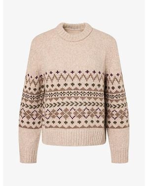 Jenni Kayne Sterling Crewneck Knitted Jumper - Natural