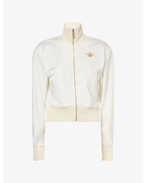 Jay3Lle Cropped Jersey Polo Shirt - White