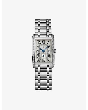 Longines L5.255.0.71.6 Dolcevita Stainless-Steel And 0.386Ct Diamond Quartz Watch - White