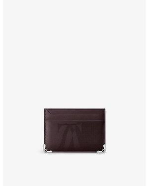 Cartier Must De Leather Card Holder - Purple