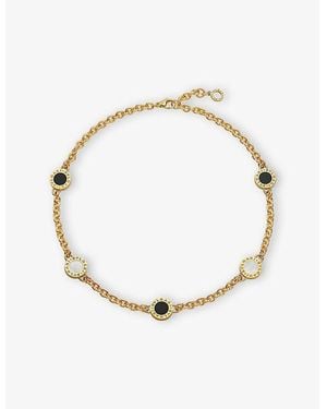 BVLGARI 18Ct- Mother-Of-Pearl And Onyx Necklace - Metallic