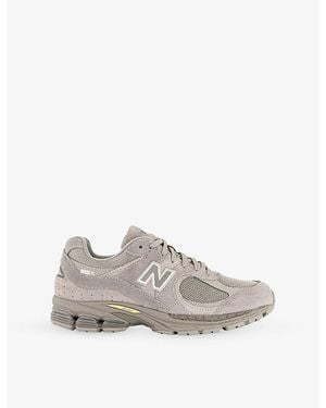 New Balance 2002 Suede And Mesh Trainers - Grey