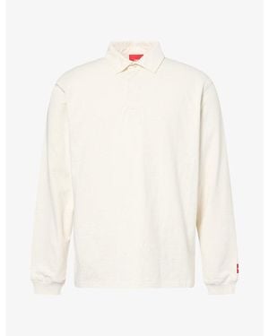 The North Face Box Rugby Long-Sleeve Cotton-Stretch Shirt - White