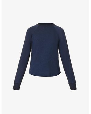 Splits59 Warm Up Stretch-Woven Fleece Sweatshirt - Blue