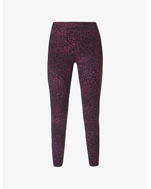 Sweaty Betty Power 7/8 High-Rise Stretch-Woven Leggings - Purple