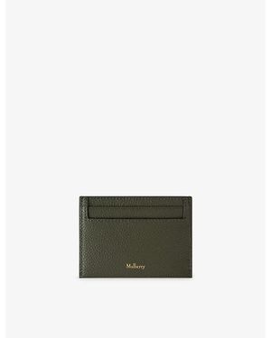 Mulberry Continental Grained Leather Card Holder - Green