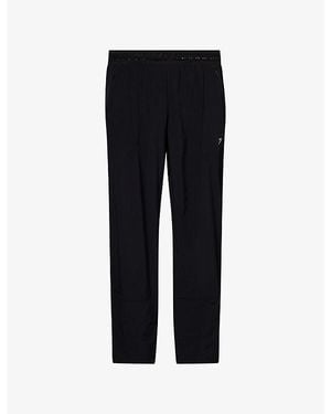 GYMSHARK Running Logo-Print Woven Jogging Bottoms - Black