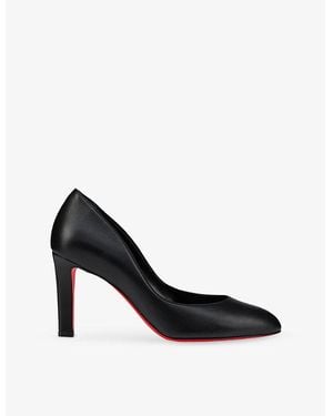 Christian Louboutin Fannylove 85 Nappa-Leather Heeled Courts - Black