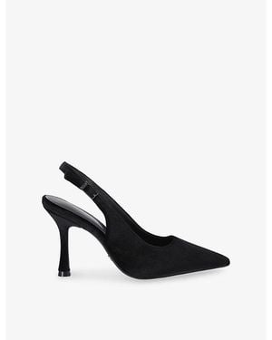 Carvela Kurt Geiger Leoni Velvet Sling-Back Courts - Black