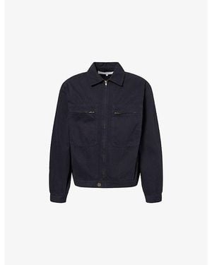 Palmes Worker Regular-Fit Denim Jacket - Blue