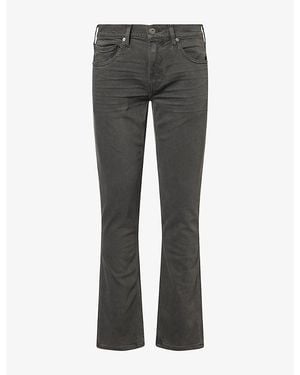 PAIGE Federal Straight-Leg Denim Jeans - Grey