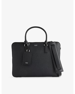 Tom Ford Elliot Leather Briefcase - Black