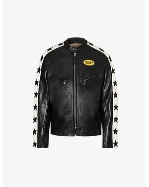 Junya Watanabe Man X Bates Star-embellished Leather Jacket - Black