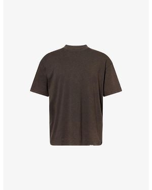 Represent Initial Oversized Cotton T-Shirt - Brown