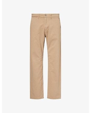 NN07 Aden Straight-Leg Cotton Trousers - Natural