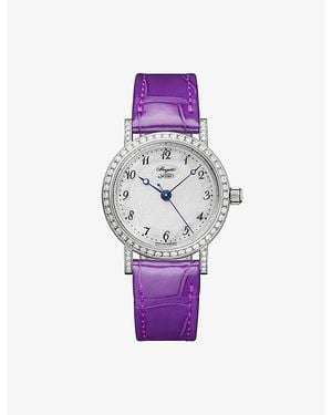 Breguet Classique 8068 18Ct- And 1.123Ct Brilliant-Cut Diamond Automatic Watch 30Mm - Purple