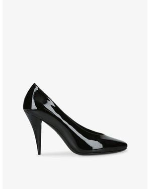 Givenchy Square-Toe 95 Patent-Leather Pumps - Black
