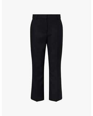 Skall Studio Wallace Straight-Leg Wool Trousers - Black