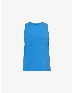 Sweaty Betty Soft Flow Studio Stretch-Woven Tank Top - Blue
