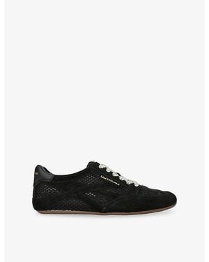 Sam Edelman Tobi Suede And Mesh Trainers - Black