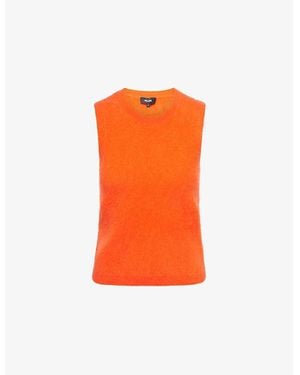 ME+EM Racer Sleeveless Cashmere Vest - Orange