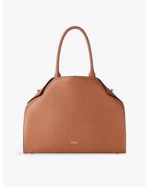 Cartier Clash Small Leather Tote Bag - Brown
