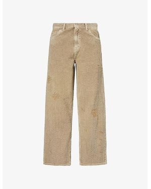 Our Legacy Vast Cut Distressed Straight-Leg Denim Trousers - Natural