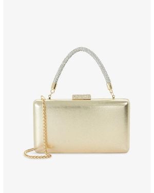 Dune Beaut Metallic Leather Bag - White