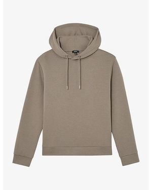 Reiss Dane Relaxed-Fit Jersey Hoody - Grey