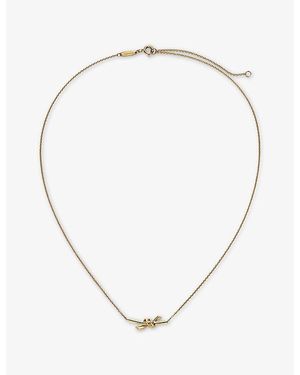 Tiffany & Co. Tiffany Knot Small 18Ct- Pendant Necklace - Metallic