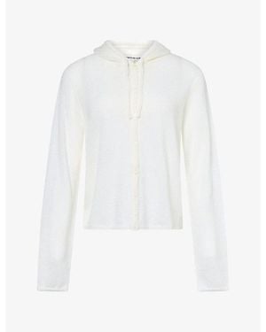 The Couture Club Relaxed-Fit Knitted Cardigan - White