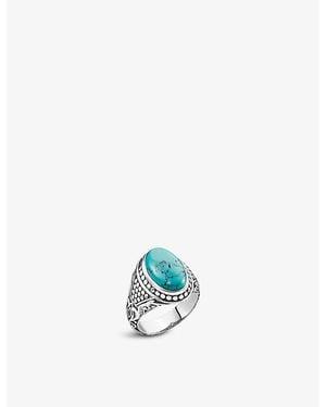 Thomas Sabo Arizona Sterling- And Faux- Signet Ring - Multicolour