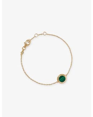 Astley Clarke Stilla 18Ct- Plated Sterling- And Malachite Locket Bracelet - Multicolour