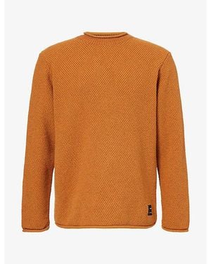 FINISTERRE Barents Crew-Neck Wool-Blend Jumper - Orange