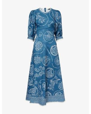 Designer Alemais Effie Puff Sleeve Midi Dresses for Women - Up to 63% off |  Lyst