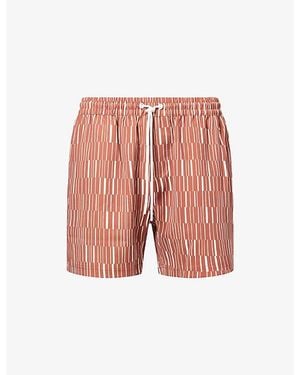 Raith Chalco Elasticated-Waist Swim Shorts - Pink