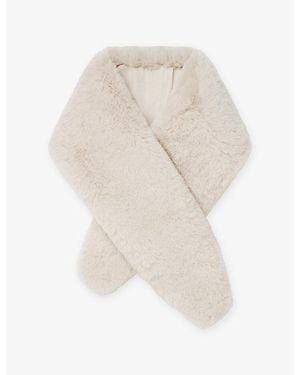 The White Company Super-Soft Long Faux-Fur Heated Wrap - White