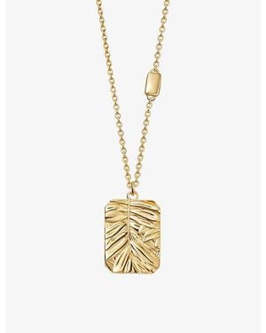 Astley Clarke Terra Cherished 18Ct- Plated Sterling- Pendant Necklace - Metallic