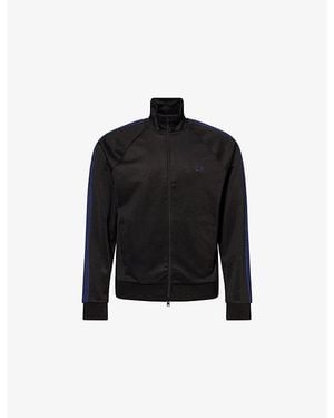 Fred Perry Taped High-Neck Woven Track Jacket - Black
