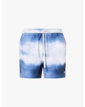 BOSS Two-Tone Swim Shorts - Blue